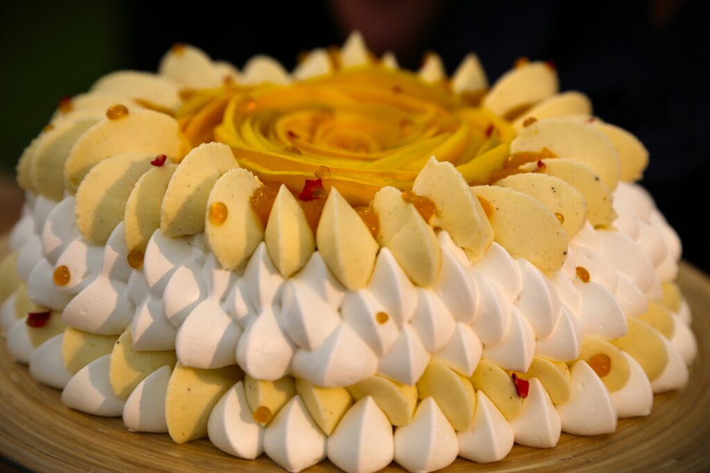 Babna's Mango Pavlova Gateaux