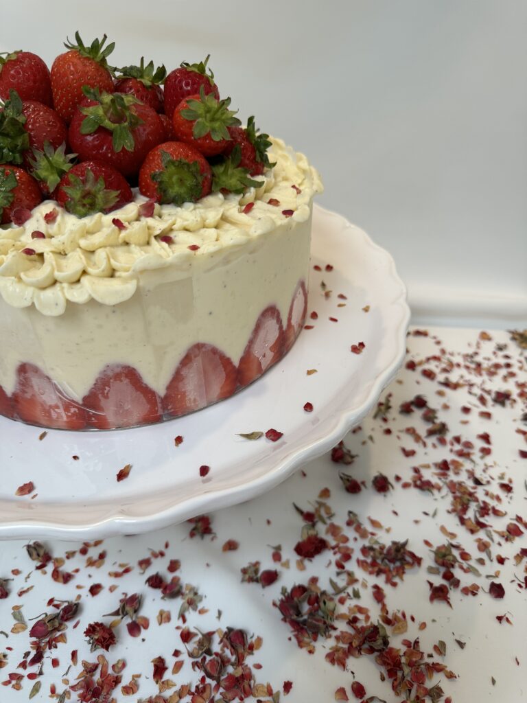 Babna's Strawberry Fraisier Cake
