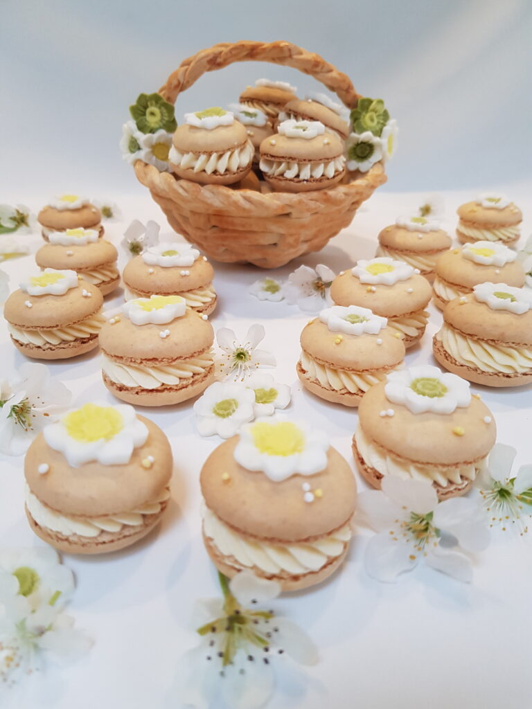Babna's Sweet Pastry Basket & Macarons